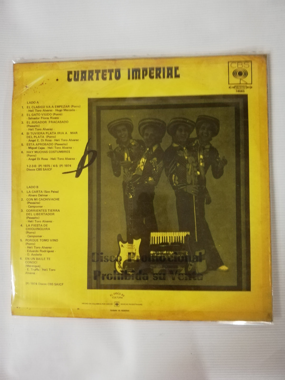 LP CUARTETO IMPERIAL - EL CLÁSICO VA A EMPEZAR!