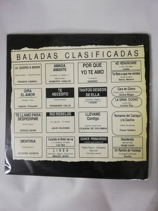 LP BALADAS CLASIFICADAS - VARIOS INTÉRPRETES