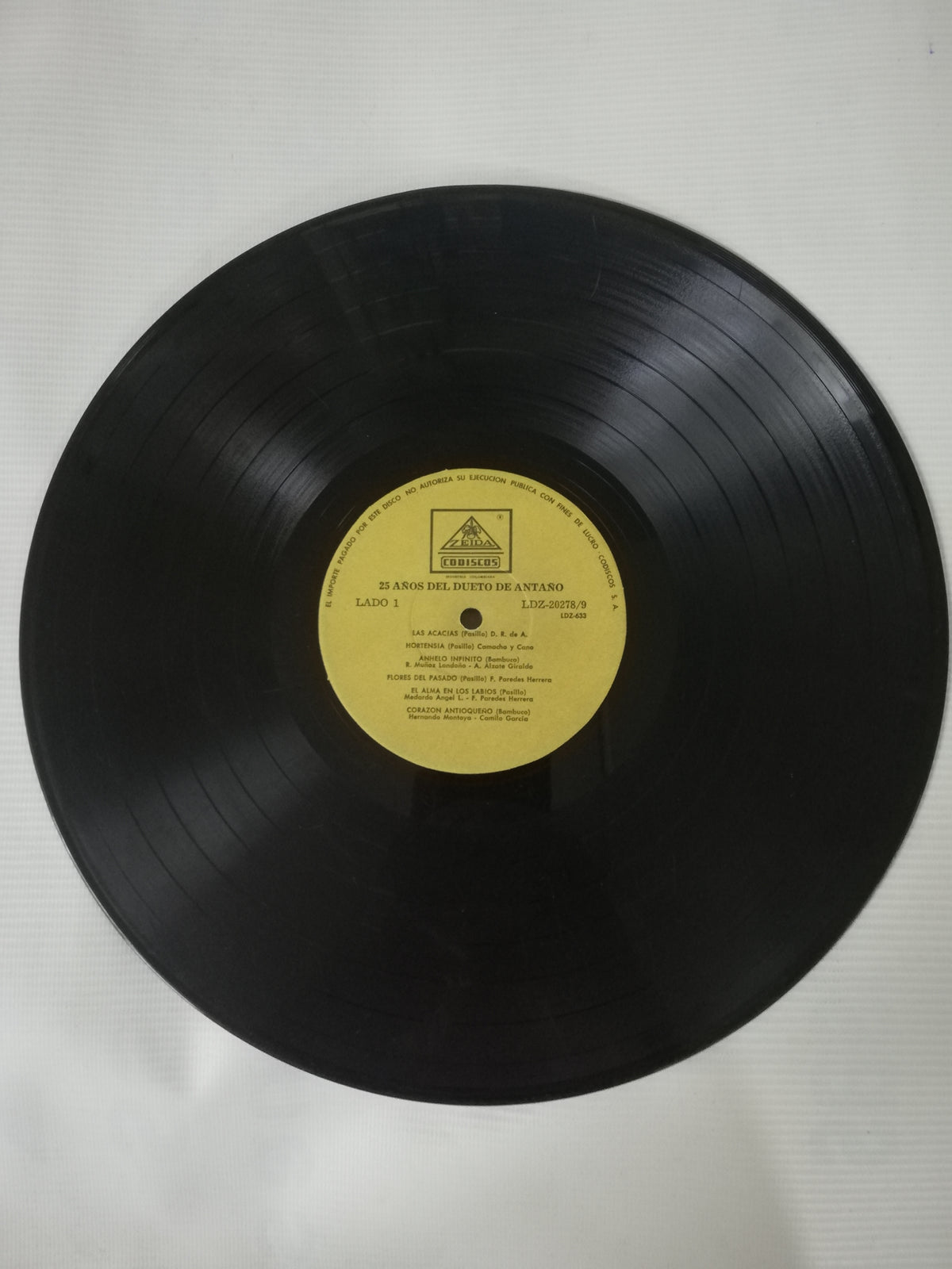 LP DUETO DE ANTAÑO - 25 AÑOS DEÑ DUETO DE ANTAÑO - VINYL X 2