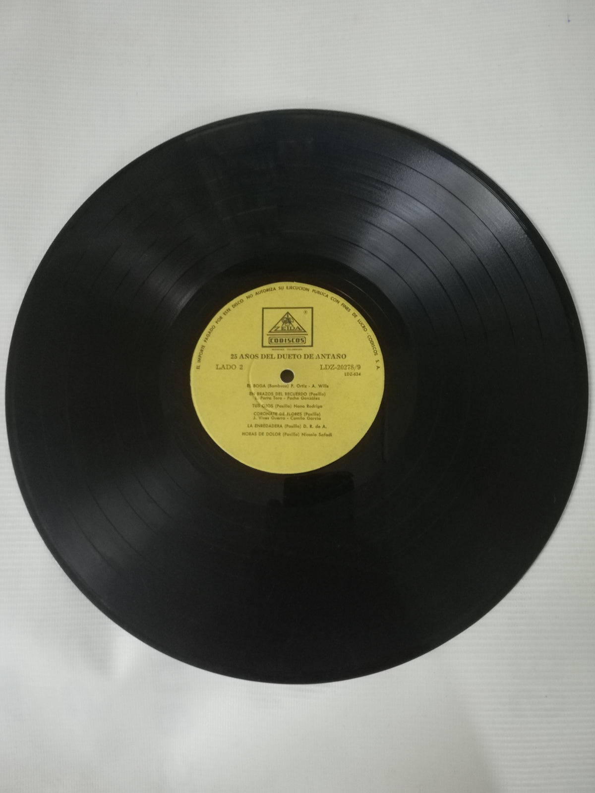 LP DUETO DE ANTAÑO - 25 AÑOS DEÑ DUETO DE ANTAÑO - VINYL X 2