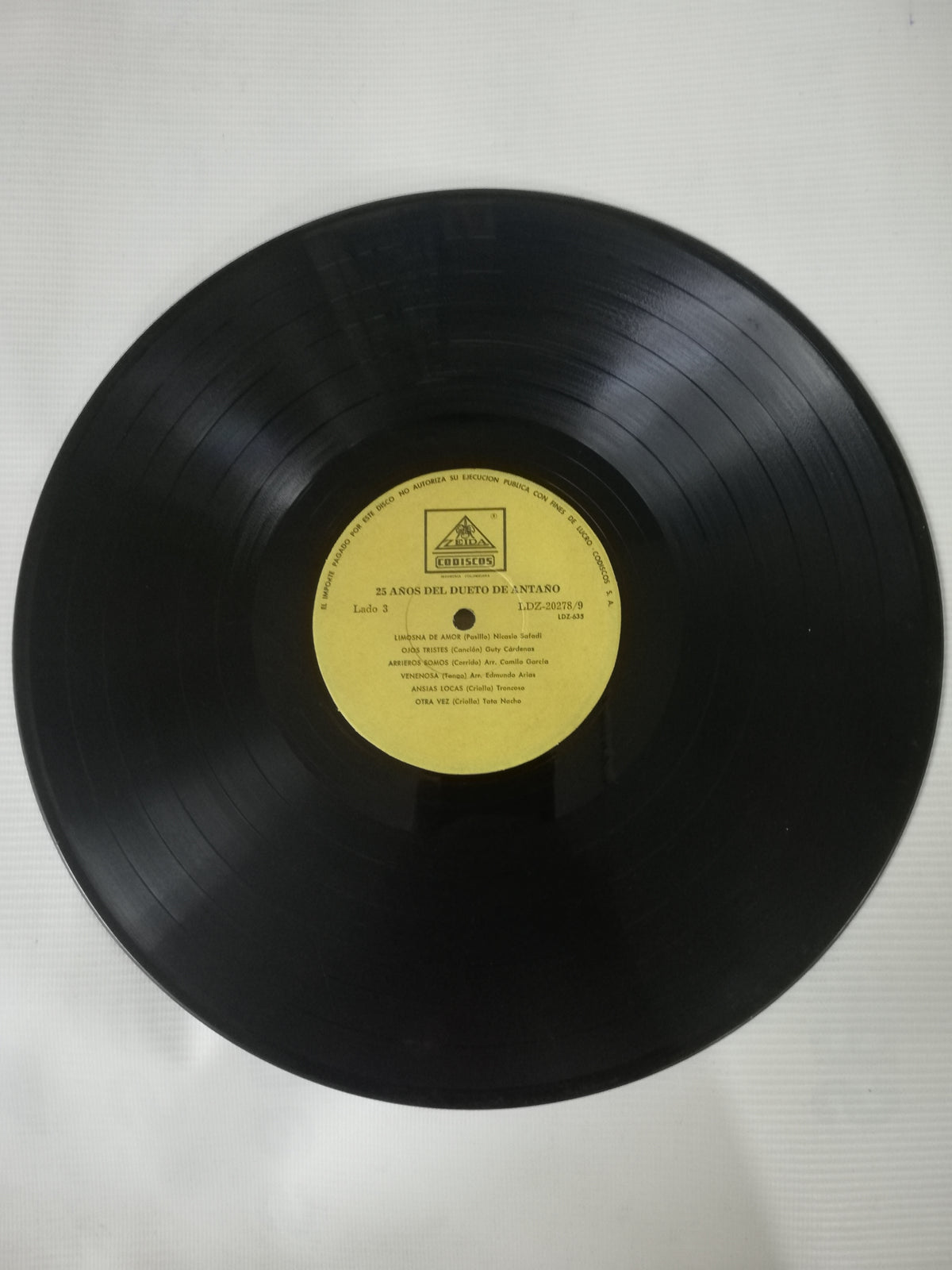 LP DUETO DE ANTAÑO - 25 AÑOS DEÑ DUETO DE ANTAÑO - VINYL X 2