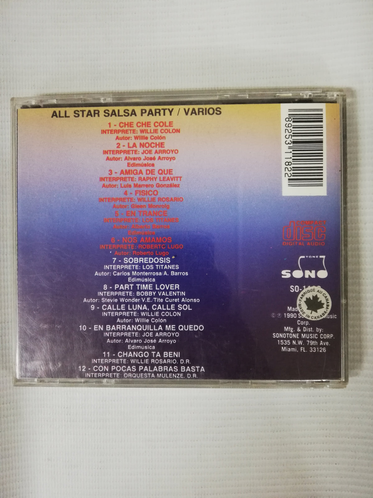 CD ALL STAR SALSA PARTY - VARIOS INTÉRPRETES