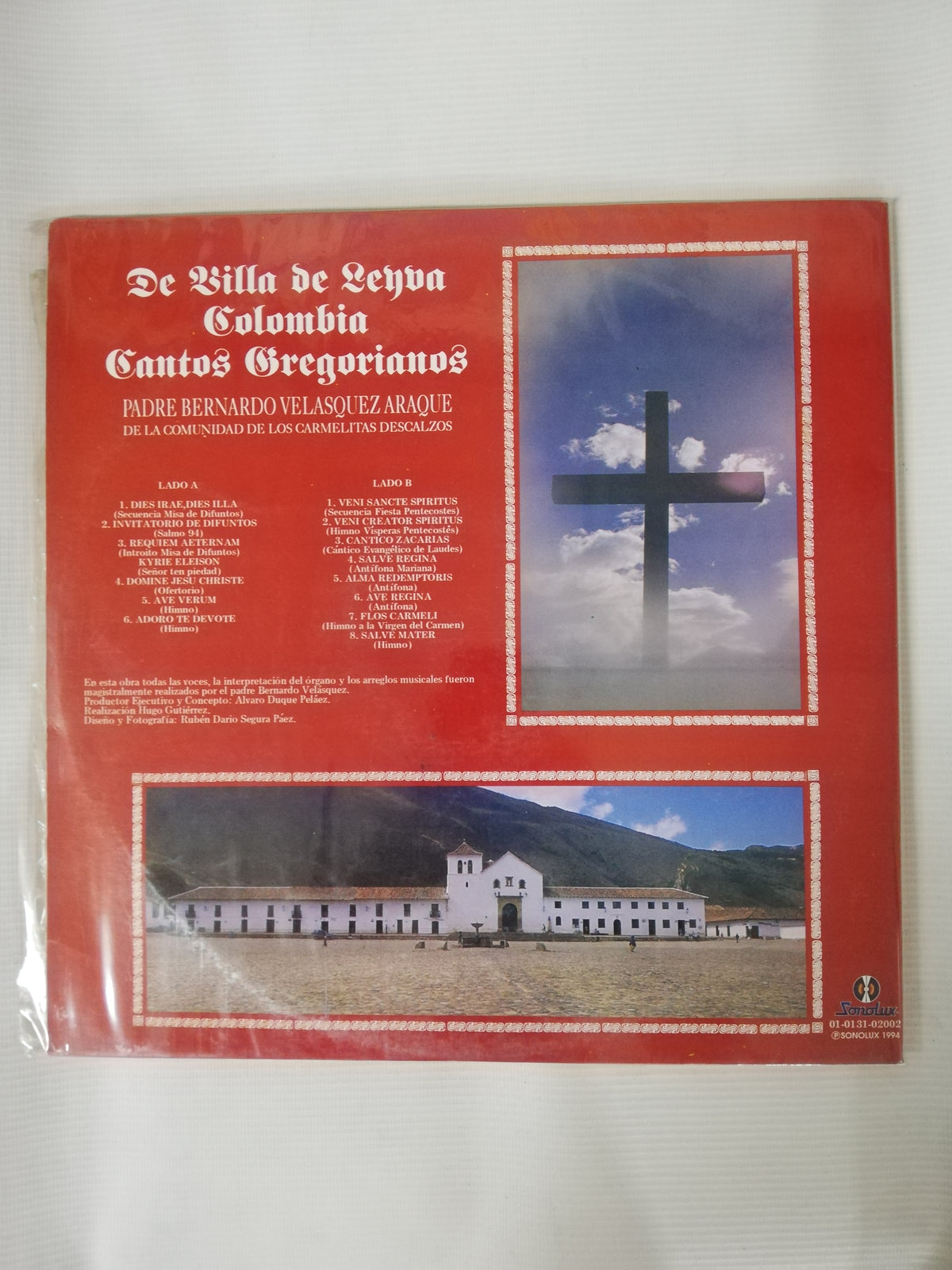 LP PADRE BERNARDO VELASQUEZ ARAQUE DE LA COMUNIDAD DE LOS CARMELITAS DESCALZAS - DE VILLA DE LEYVA COLOMBIA CANTOS GREGORIANOS