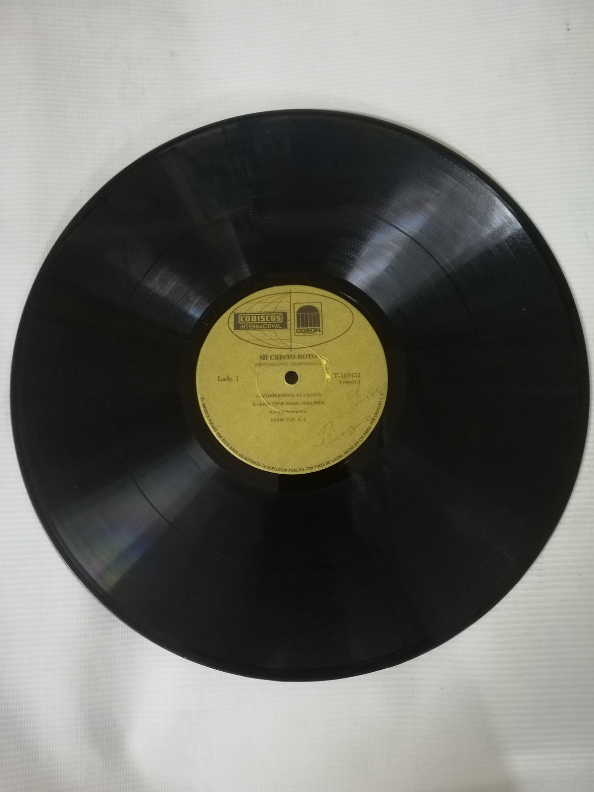 LP RAMON CUE S.J. - MI CRISTO ROTO EN LA VOZ DE SU AUTOR