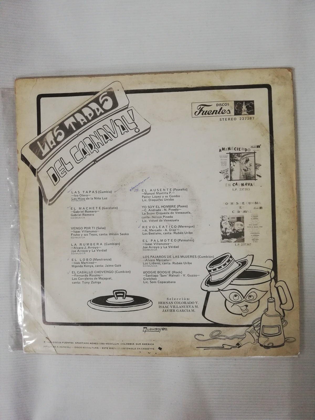 LP LAS TAPAS DEL CARNAVAL! - VARIOS INTÉRPRETES