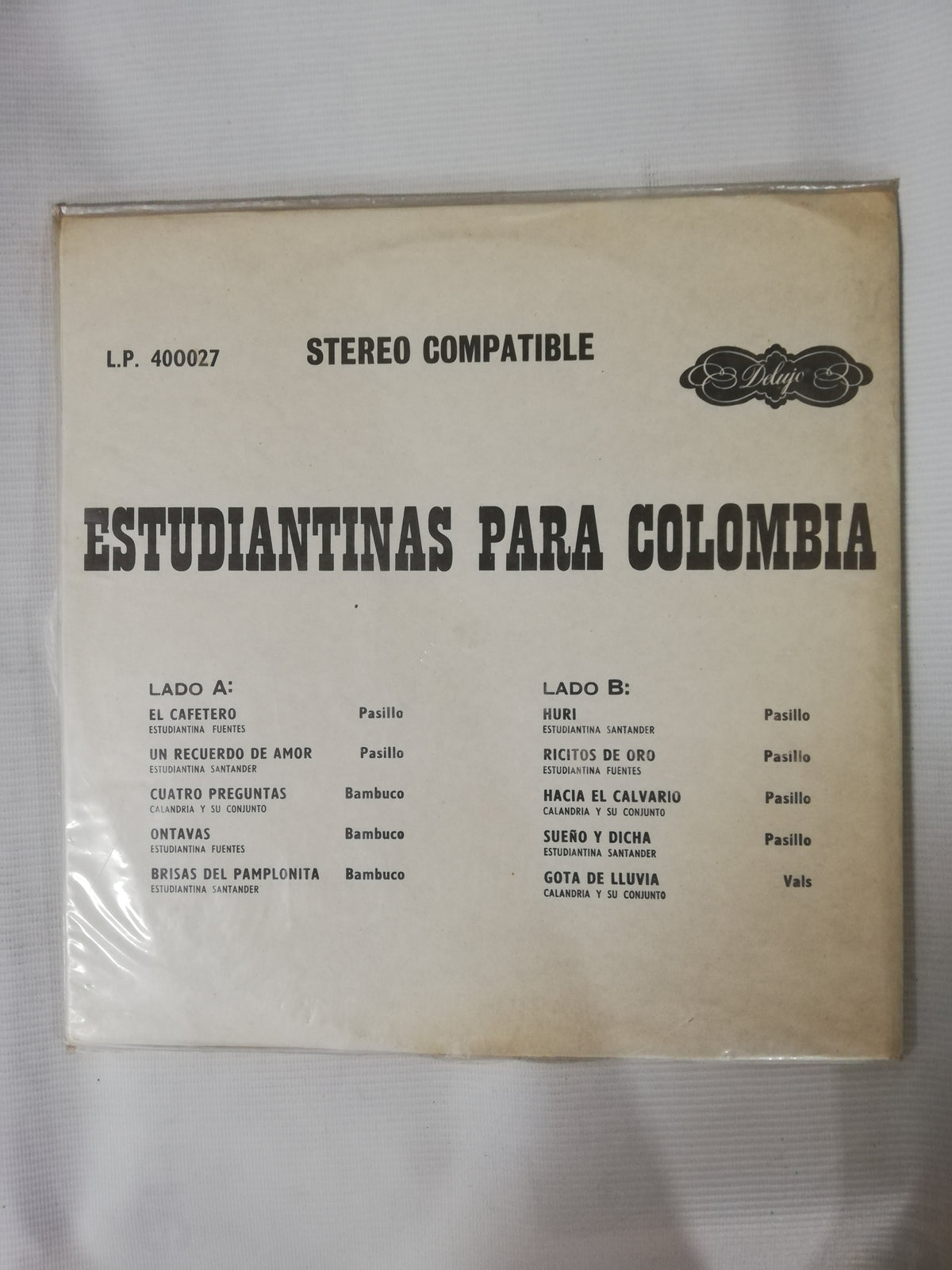 LP ESTUDIANTINAS PARA COLOMBIA - VARIOS INTÉRPRETES