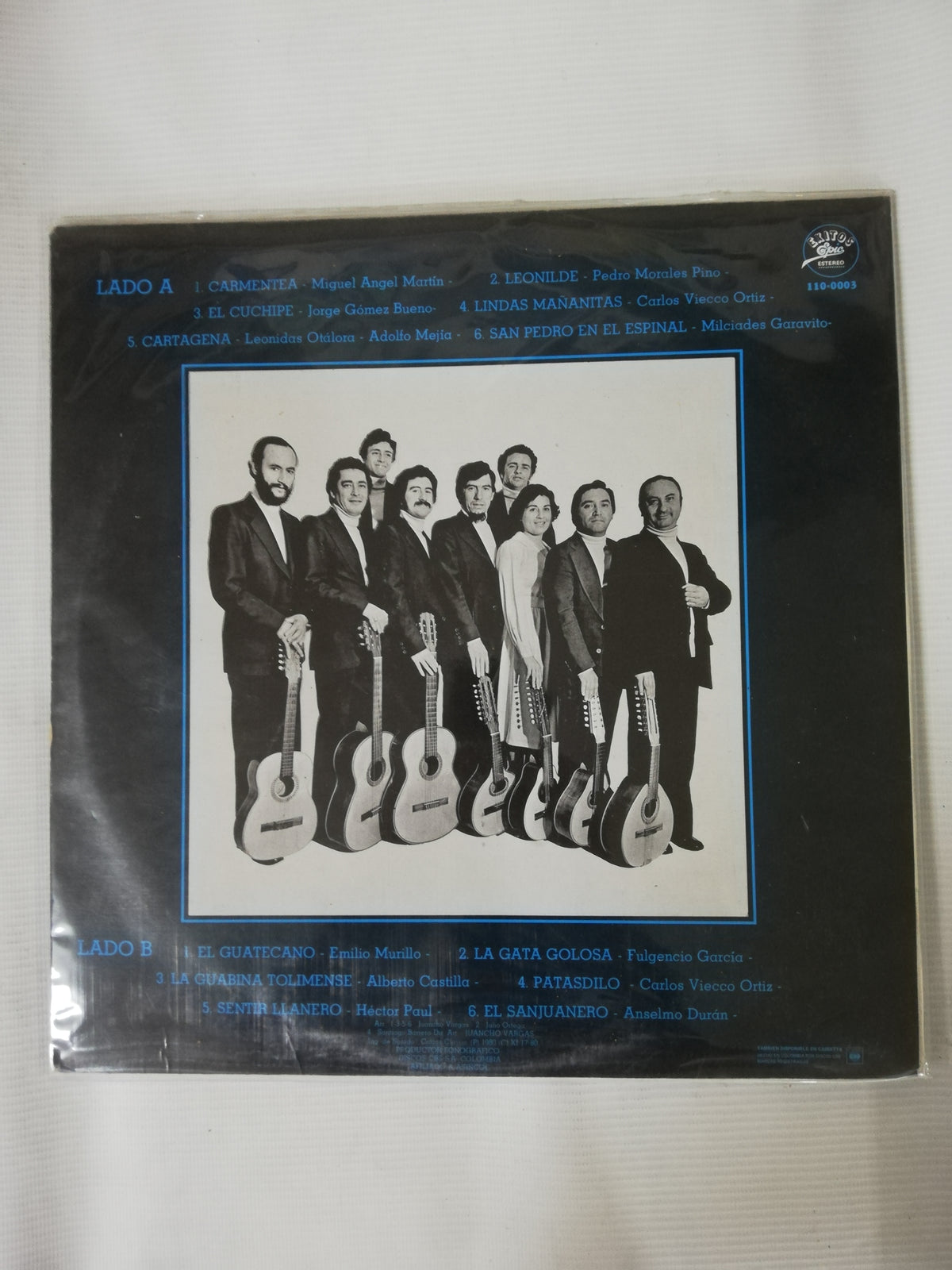 LP ESTUDIANTINA AIRES ANDINOS - COLOMBIANISIMAS VOL. I