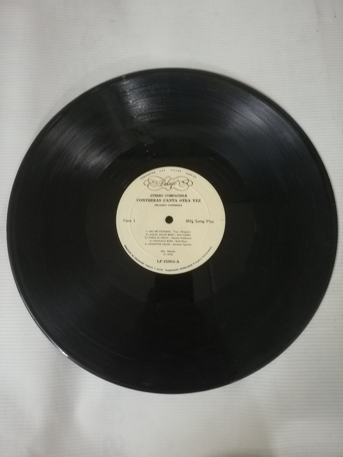 LP ORLANDO CONTRERAS - CONTRERAS CANTA OTRA VEZ