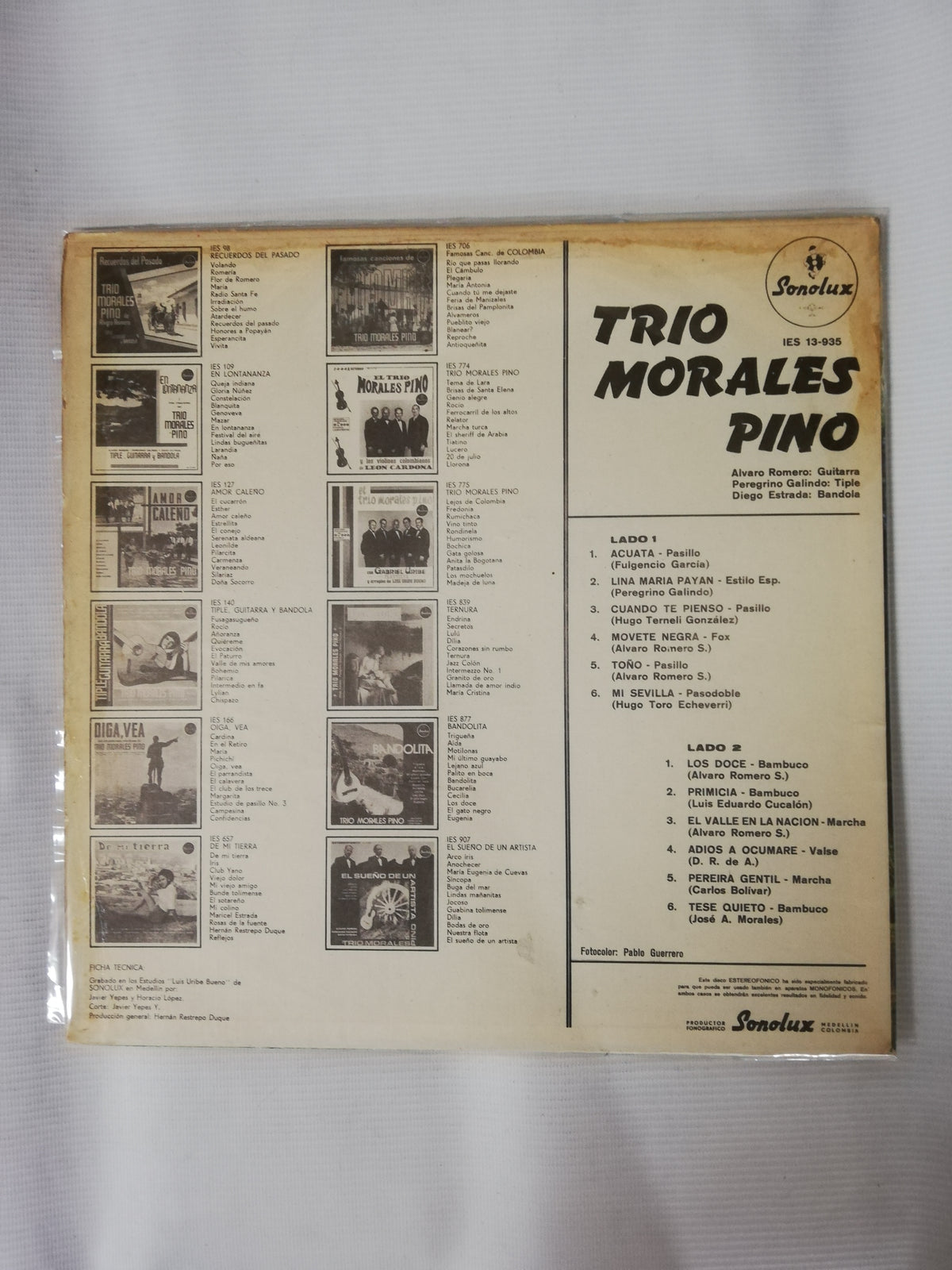 LP TRIO MORALES PINO - EL COLOMBIANO SABOR DEL TRIO MORALES PINO