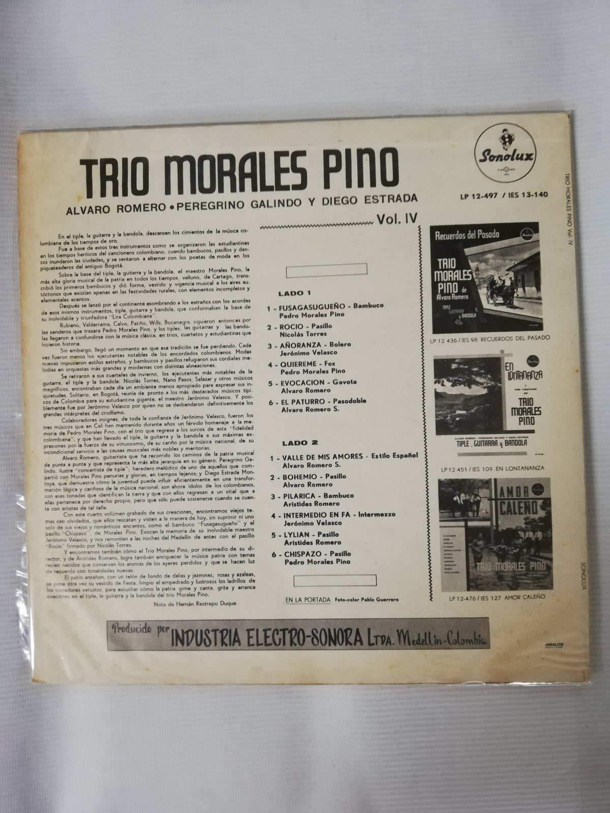 LP TRIO MORALES PINO - TIPLE, GUITARRA, BANDOLA