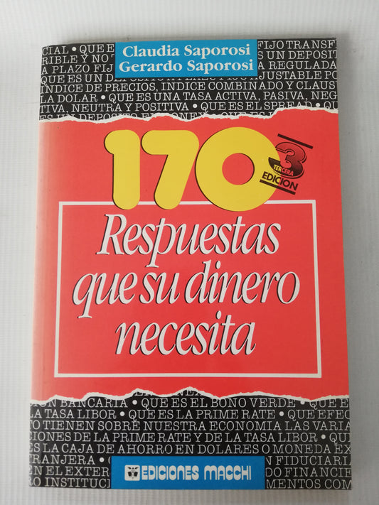 170  RESPUESTAS QUE SU DINERO NECESITA - CLAUDIA SAPOROSI - GERARDO SAPOROSI