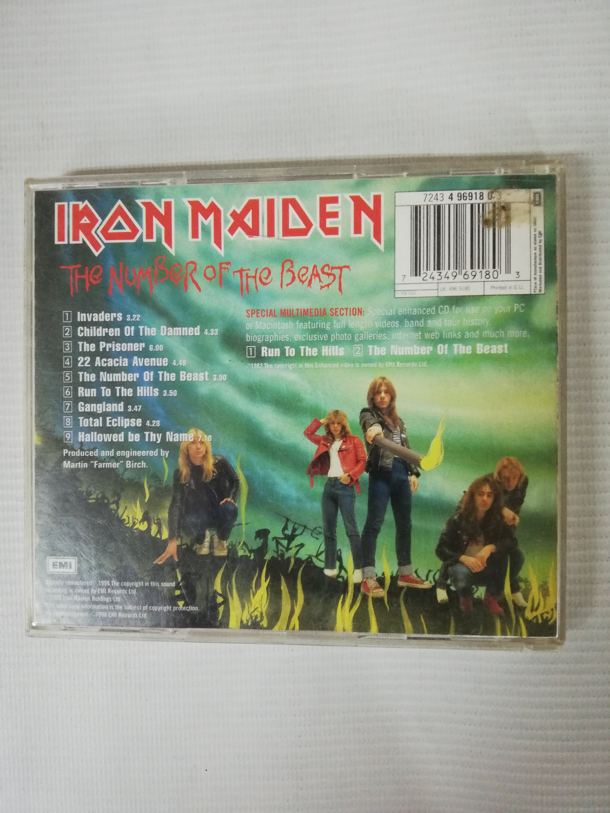CD IRON MAIDEN - THE NUMBER OF THE BEAST