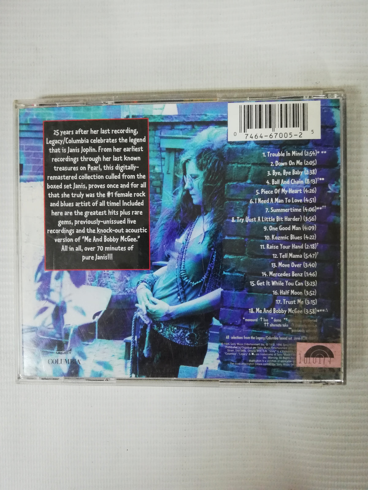 CD JANIS JOPLIN - 18 ESSENTIAL SONGS