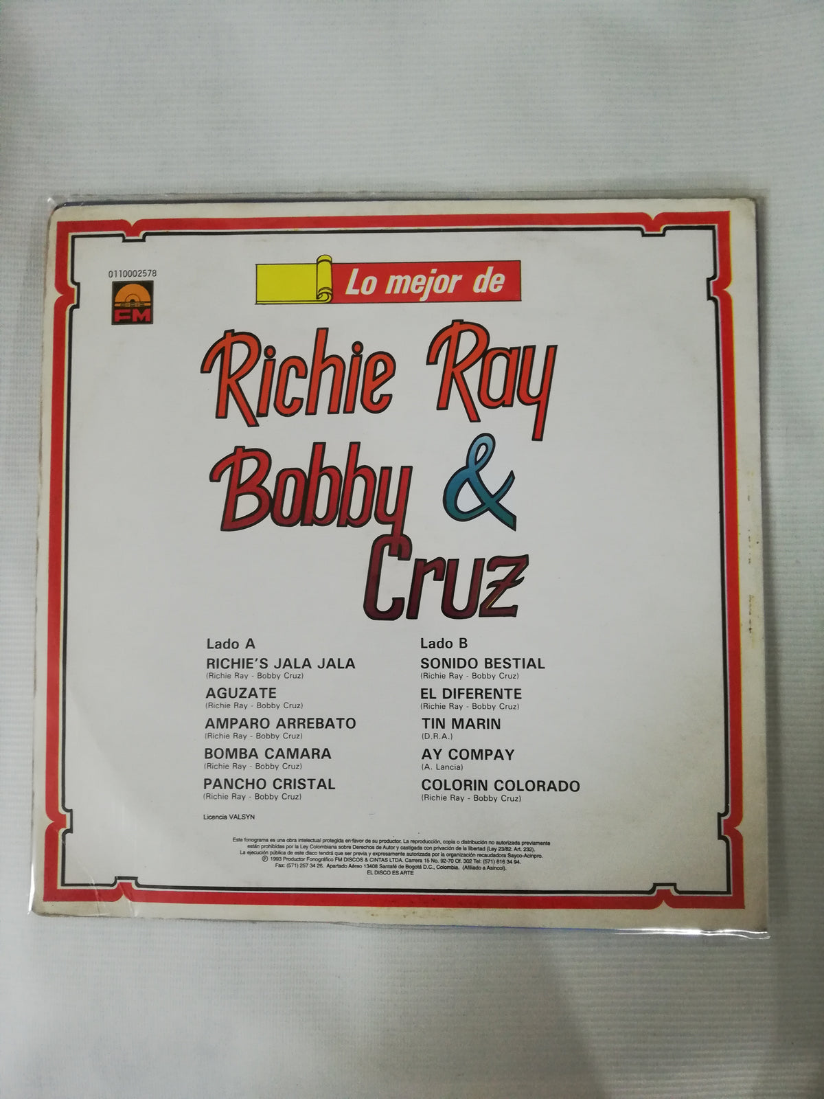 LP RICHIE RAY & BOBBY CRUZ - LO MEJOR DE RICHIE RAY & BOBBY CRUZ