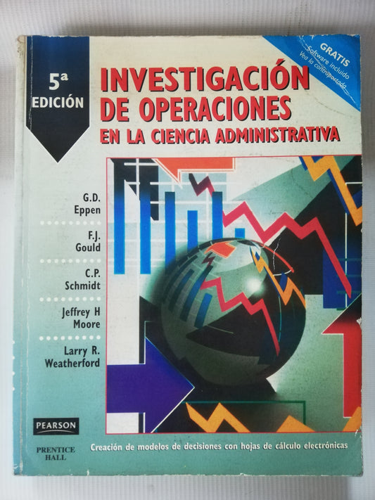 INVESTIGACION DE OPERACIONES EN LA CIENCIA ADMINISTRATIVA - AUTORES VARIOS