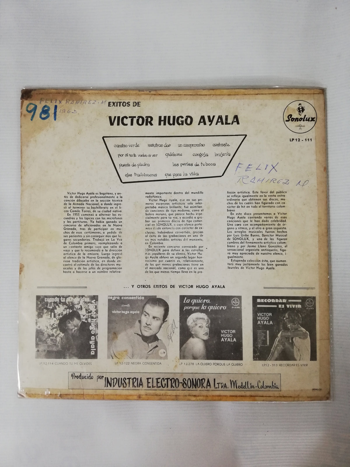 LP VICTOR HUGO AYALA - EXITOS DE VICTOR HUGO AYALA