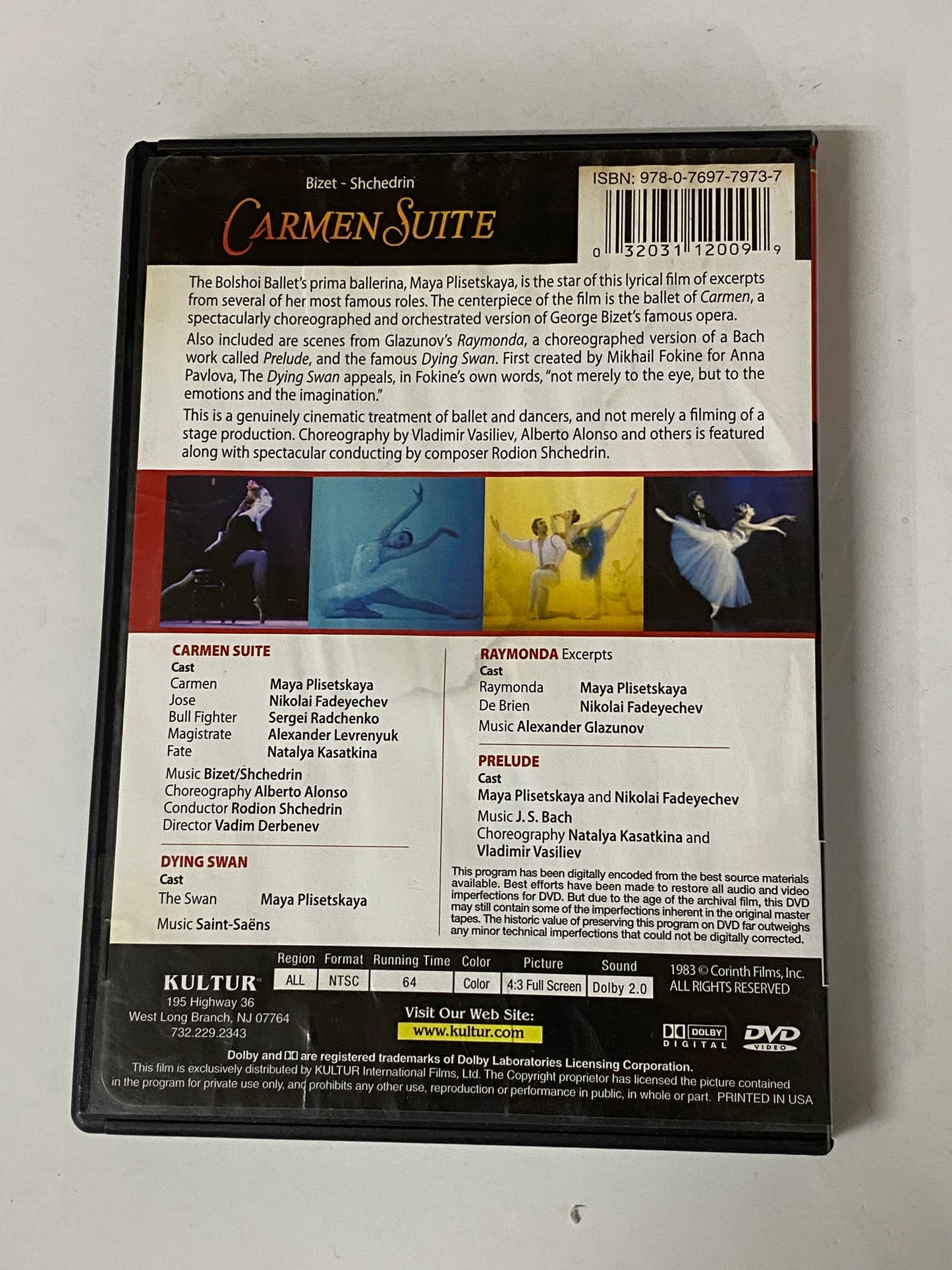 DVD CARMEN SUITE- BIZET-SCCHEDRIN