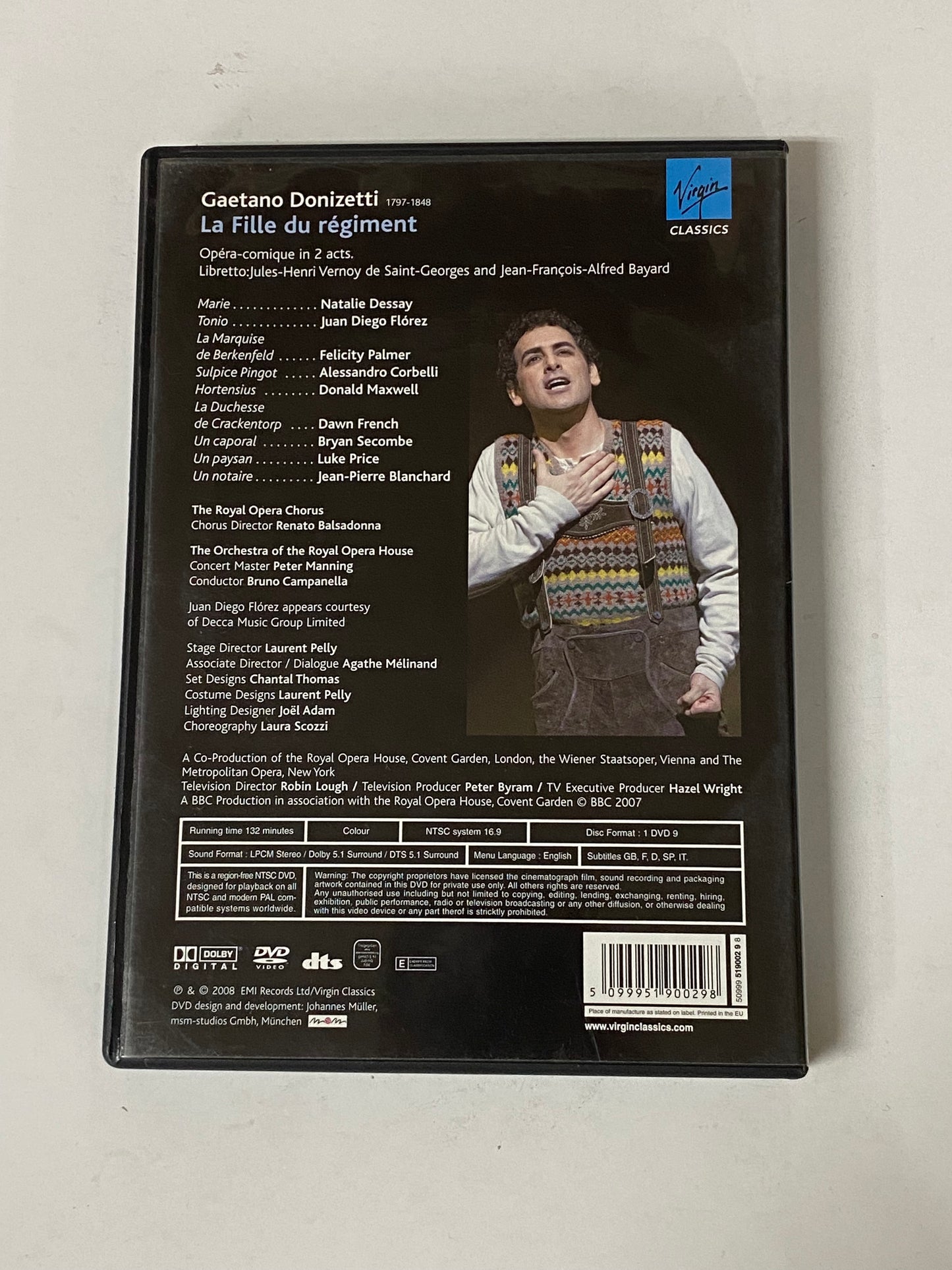 DVD LA FILLE DU REGIMENT- GAETANO DONIZETTI