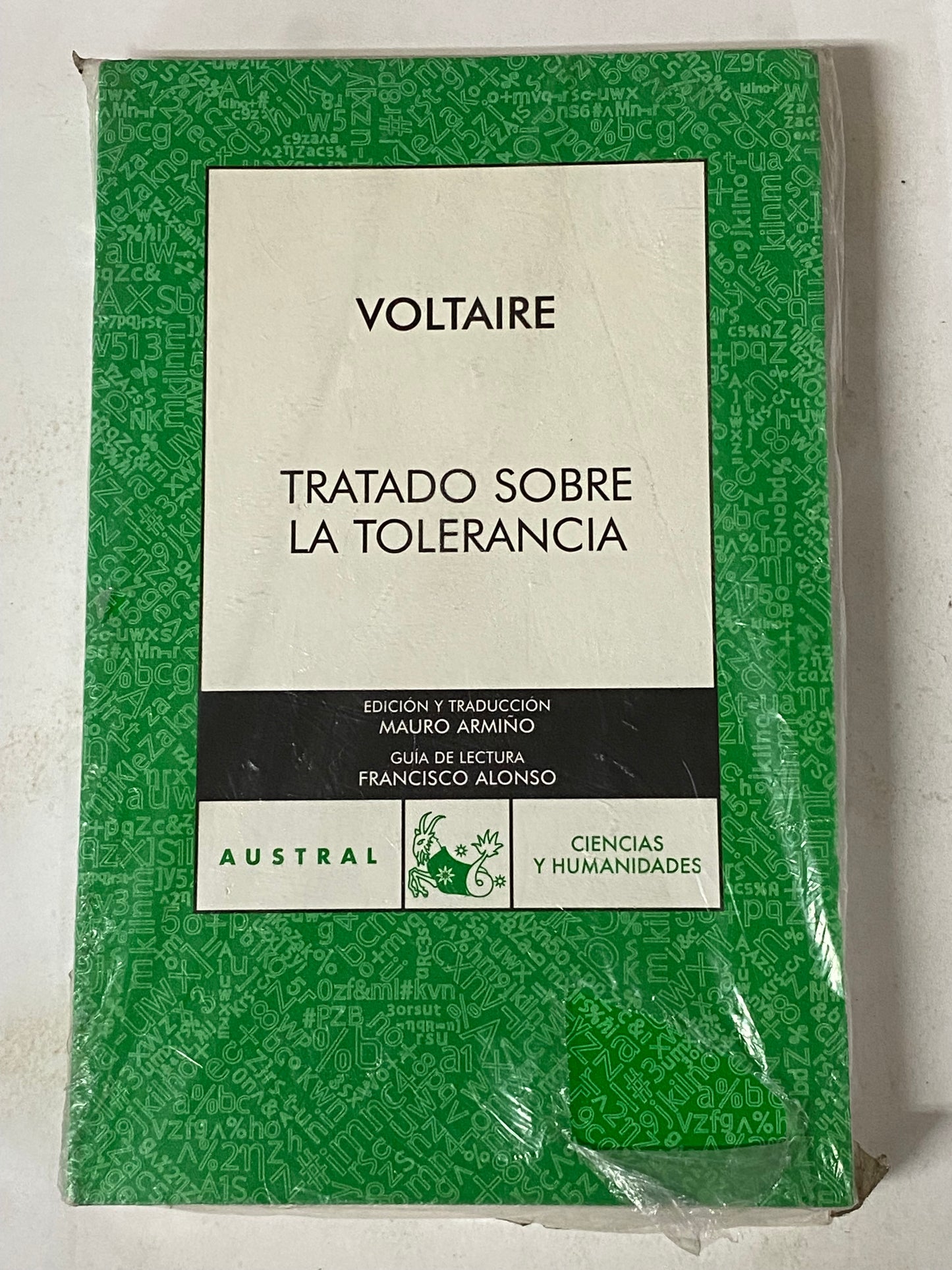TRATADO SOBRE LA TOLERANCIA - VOLTAIRE