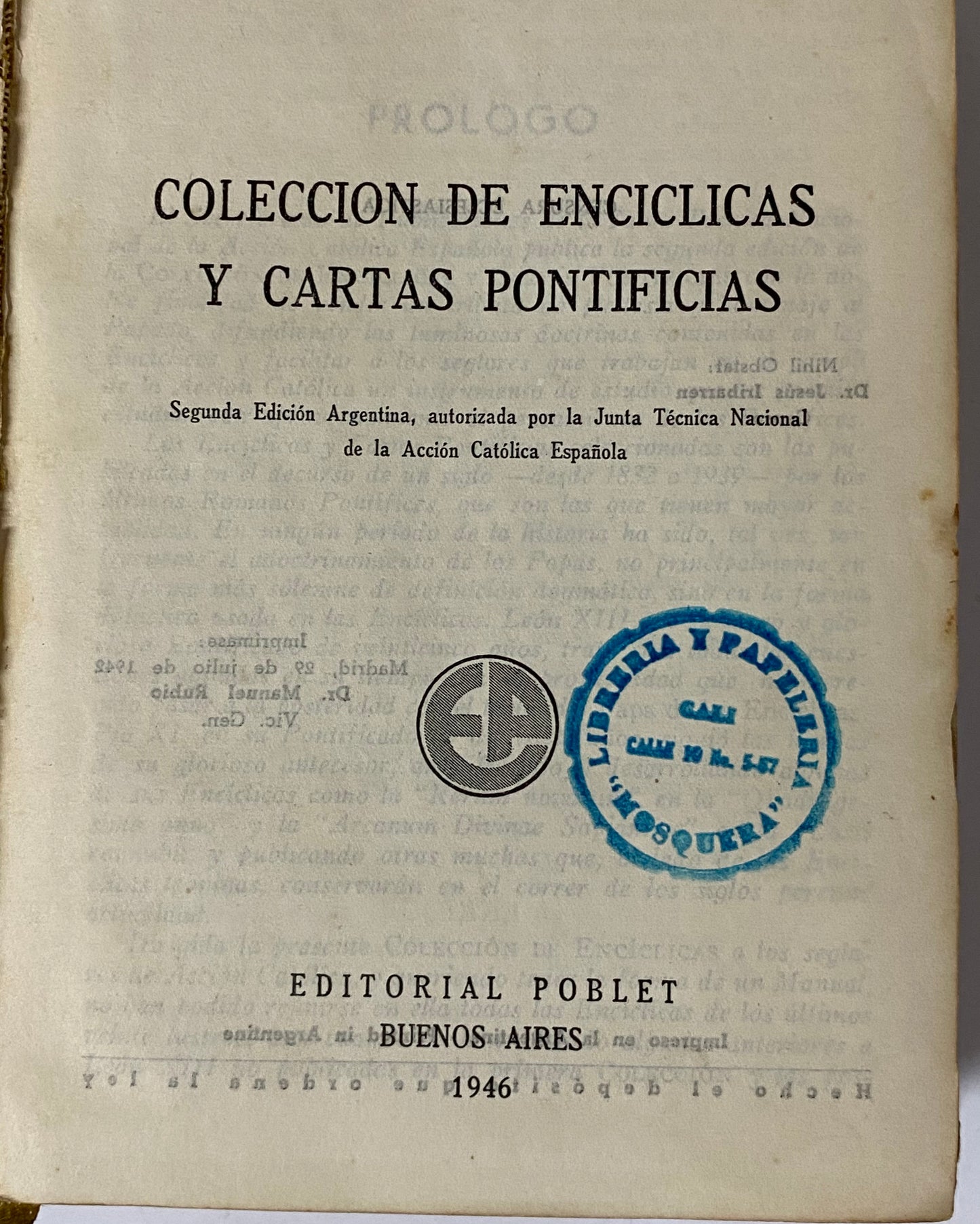 COLECCION DE ENCICLICAS Y CARTAS PONTIFICIAS