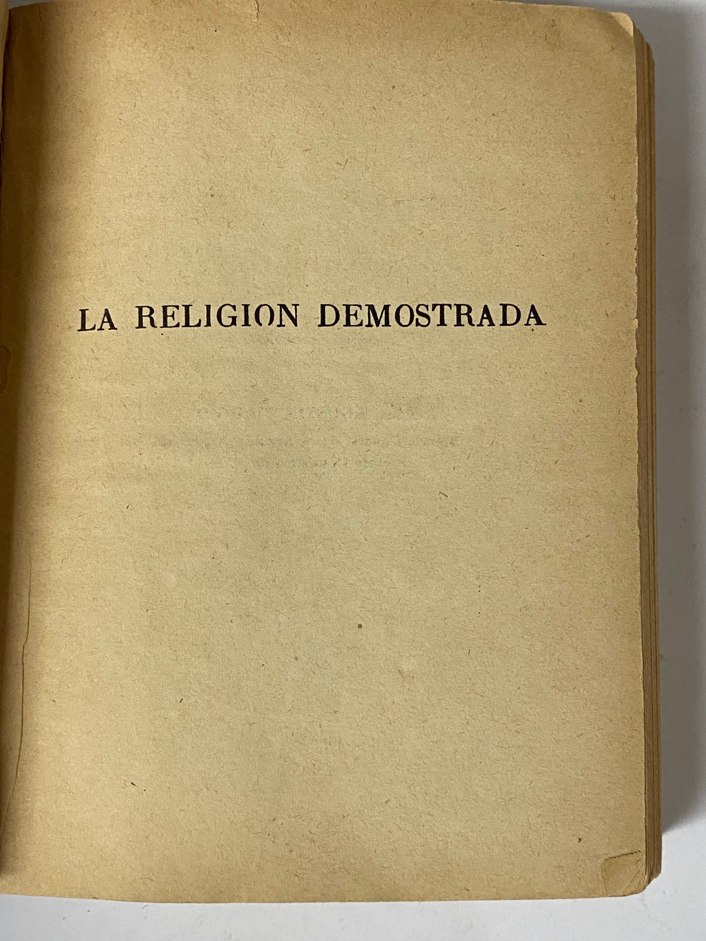 LA RELIGION DEMOSTRADA