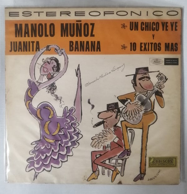 LP MANOLO MUÑOZ - JUANITA BANANA - UN CHICO YE YE Y 10 EXITOS MÁS