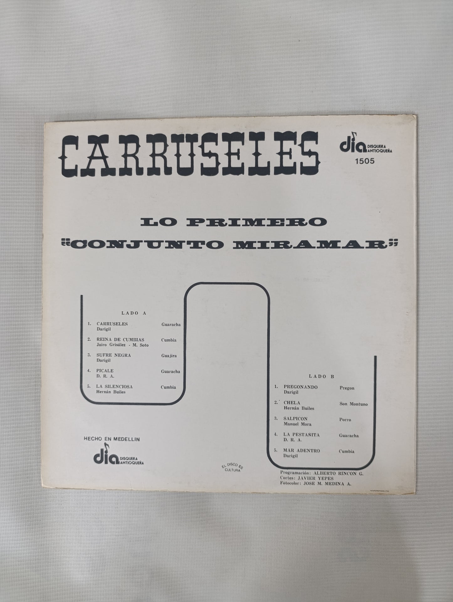 LP CONJUNTO MIRAMAR - CARRUSELES LO PRIMERO DEL CONJUNTO MIRAMAR